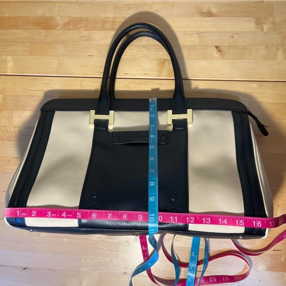 CHARLES JOURDAN Leather Satchel - Picture 12 of 14